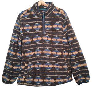 Vintage Horizon Bass Creek Outfitters Fleece Jacket L Pullover Southwest Aztec